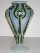 Jugendstil Glass Vase by Ludwig Sütterlin for Fritz Heckert