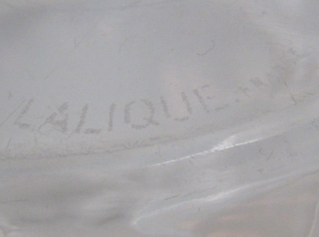 Lalique Glass Bowl with Thistle Motif
