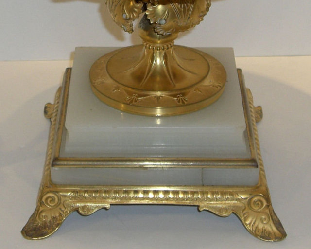 Antique French Champleve Bronze Centerpiece