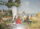 Seaside Genre Oil on Canvas After Antonio Paoletti De Giovanni