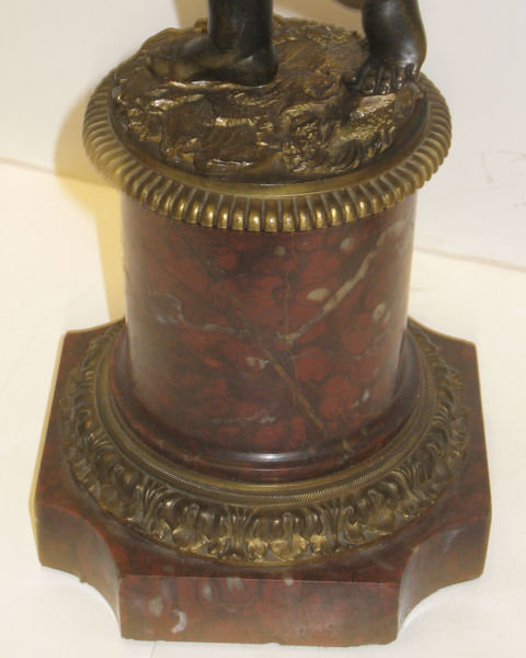 Pair of French Figural Cherub Bronze Candelabra