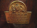 Napoleon III Bronze Mounted Ebonized Cabinet Bookcase with Brass Marquetry