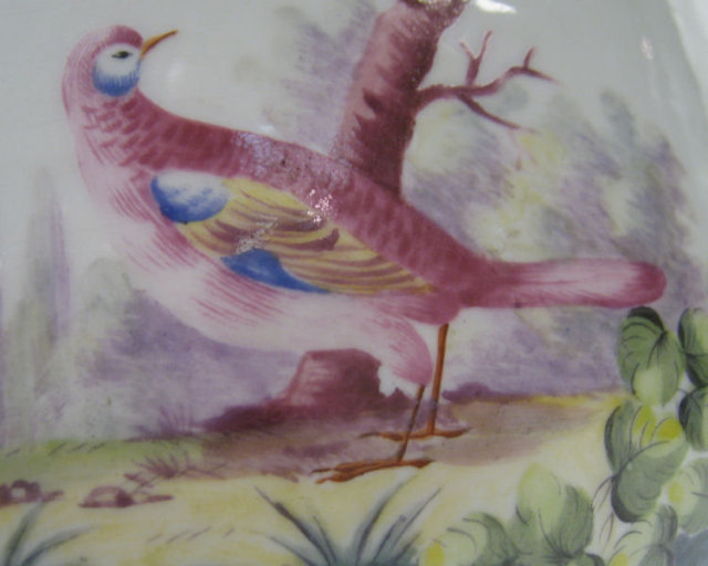 Pair of Porcelain Chinoiserie Wine Coolers with Exotic Painted Birds by Sevres
