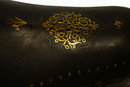 Antique Islamic Qajar Period Persian Gold & Silver Inlaid Steel Lion Figurine