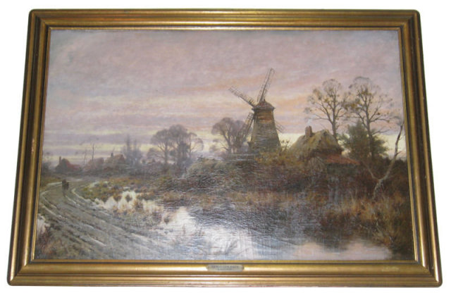 Dutch Landscape Oil on Canvas by Joseph Paulman