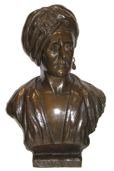 Orientalist Male Bust Sculpture by Edith Lichtenstein