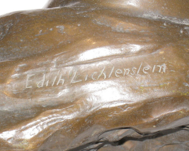 Orientalist Male Bust Sculpture by Edith Lichtenstein