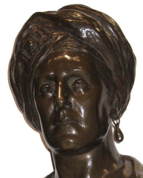 Orientalist Male Bust Sculpture by Edith Lichtenstein