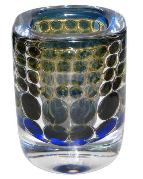 Orrefors Ariel Glass Vase by Ingeborg Lundin