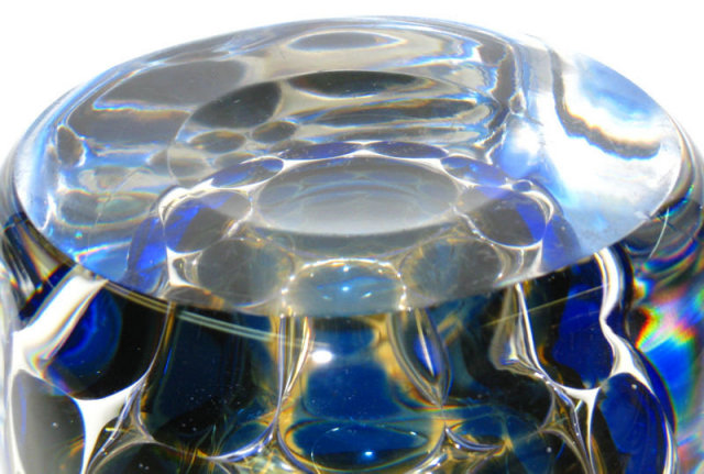 Orrefors Ariel Glass Vase by Ingeborg Lundin