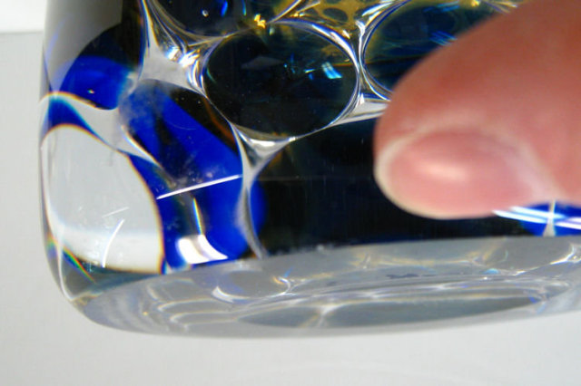 Orrefors Ariel Glass Vase by Ingeborg Lundin