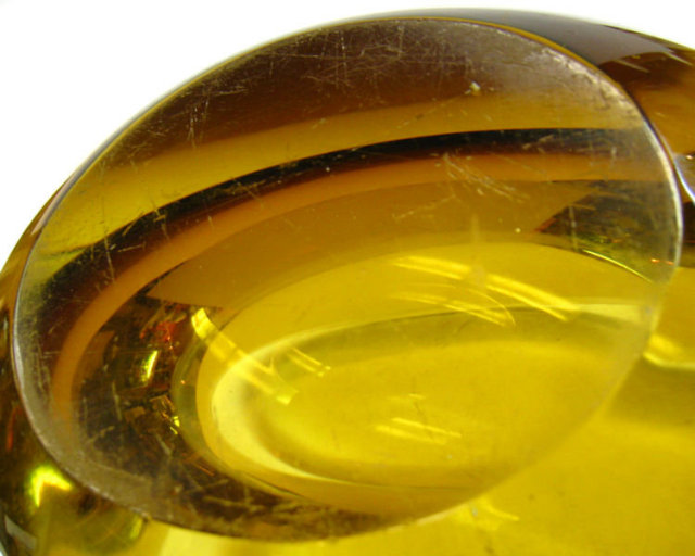 Sommerso Glass Vase Attributed to Flavio Poli for Seguso Vetri