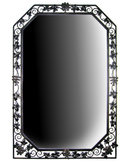 Art Deco Period Wrought Iron Mirror with Grapevine Motif