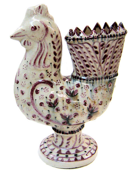 Carl Walters Stonelain Pottery Ceramic Faience Rooster