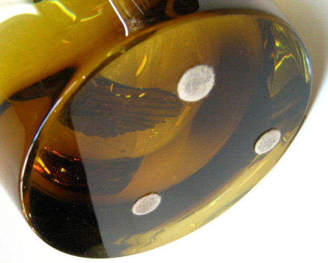 Marrakech Amber Glass Vase by Lalique