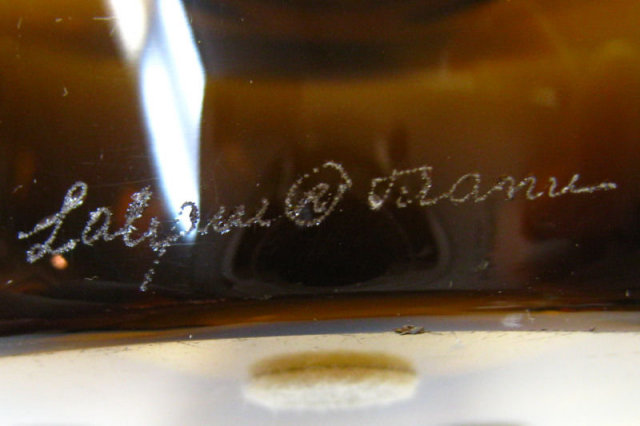 Marrakech Amber Glass Vase by Lalique