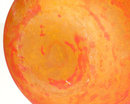 Art Deco Period Mottled Orange Glass Vase by André Delatte