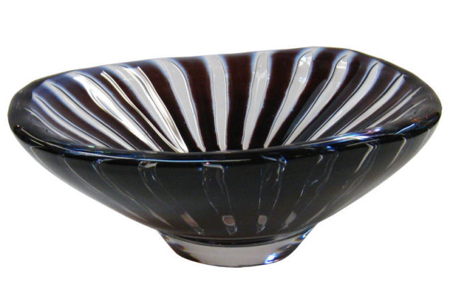 Ariel Glass Bowl by Edvin Ohrstrom (1906-1994) for Orrefors