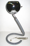 Mid-Century Chrome and Acrylic Snake Table Lamp