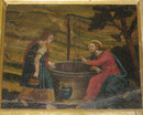 Antique Biblical Allegorical Framed Painted Fresco