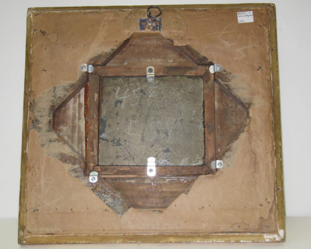 Antique Biblical Allegorical Framed Painted Fresco