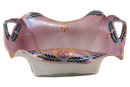 Secessionist Jugendstil Enamelled Glass Centerpiece Basket