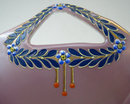 Secessionist Jugendstil Enamelled Glass Centerpiece Basket