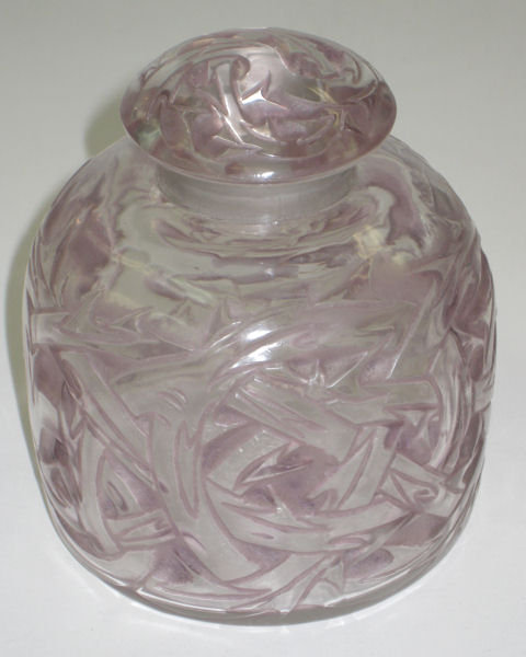Epines Mauve Glass Perfume Bottle by Rene Lalique