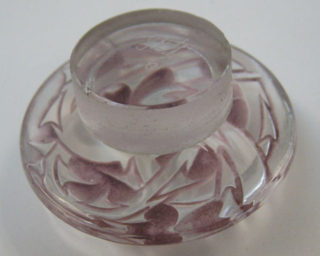 Epines Mauve Glass Perfume Bottle by Rene Lalique