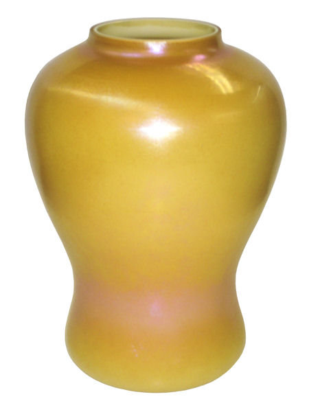 Victor Durand and Vineland Flint Glass Works Attributed Iridescent Cased Glass Vase