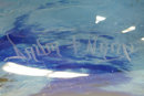 Art Deco Period Blue Glass Centerpiece Bowl by Daum