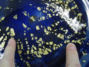 Art Deco Period Blue Glass Centerpiece Bowl by Daum