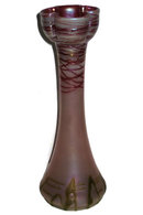 Bohemian Hyacinth Glass Vase by Pallme-Konig