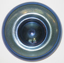 Iridescent Blue Lustre Glass Bowl by Quezal