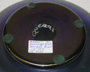 Iridescent Blue Lustre Glass Bowl by Quezal