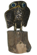 1970 Bronze Owl Figurine by Curtis Jere