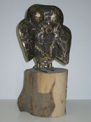 1970 Bronze Owl Figurine by Curtis Jere