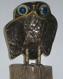 1970 Bronze Owl Figurine by Curtis Jere