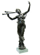 Muses des Bois Bronze Sculpture After Eugene Marioton (1857-1933)