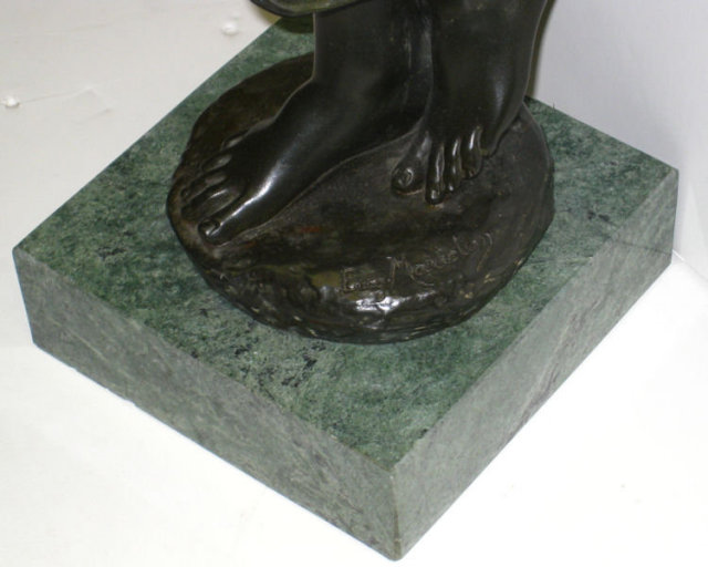 Muses des Bois Bronze Sculpture After Eugene Marioton (1857-1933)