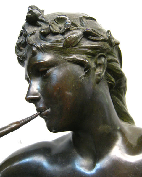 Muses des Bois Bronze Sculpture After Eugene Marioton (1857-1933)