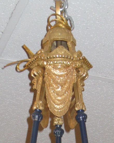 Antique French Louis XVI Style Ormolu Bronze Chandelier