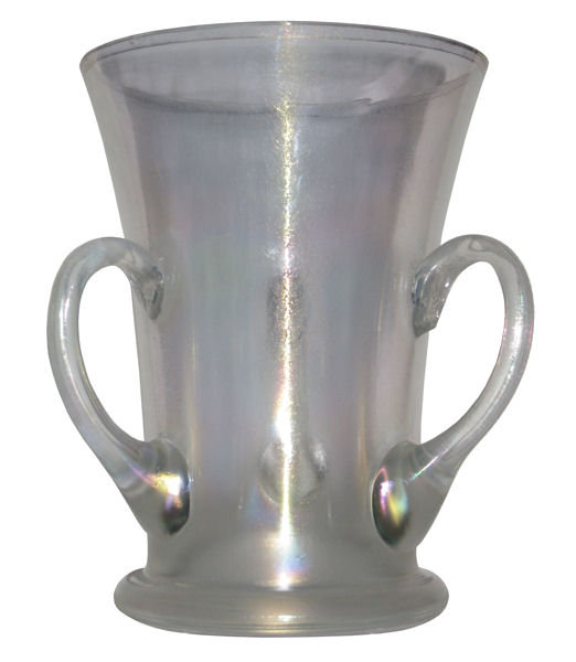 Steuben Verre de Soie Iridescent Loving Cup Glass Vase