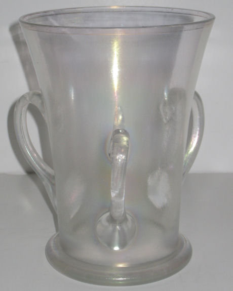 Steuben Verre de Soie Iridescent Loving Cup Glass Vase