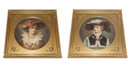 Pair of Antique Viennese Porcelain Portrait Plaques by Pirkner