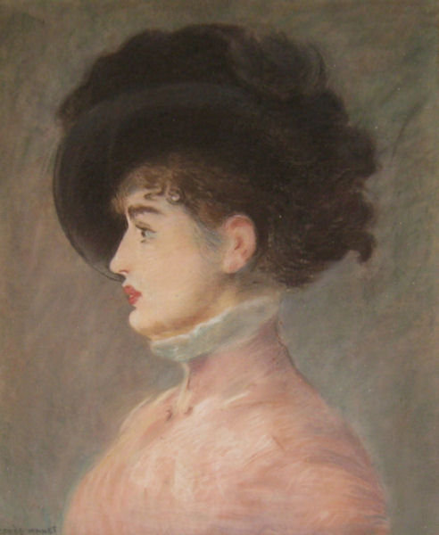 Jacquet Pastel Portrait of Irma Brunner After Edouard Manet