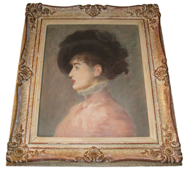 Jacquet Pastel Portrait of Irma Brunner After Edouard Manet