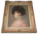 Jacquet Pastel Portrait of Irma Brunner After Edouard Manet