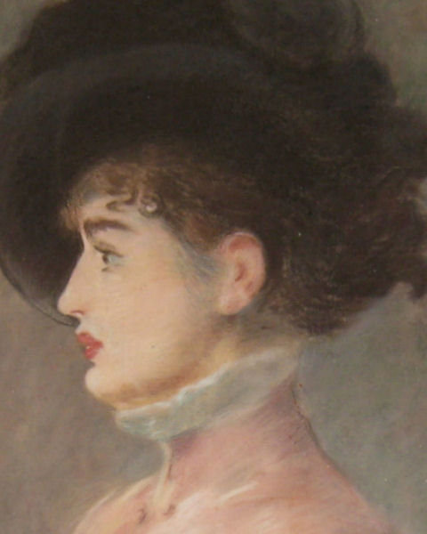 Jacquet Pastel Portrait of Irma Brunner After Edouard Manet
