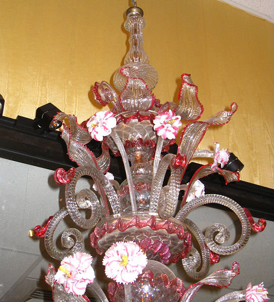 Antique Venetian Glass Chandelier